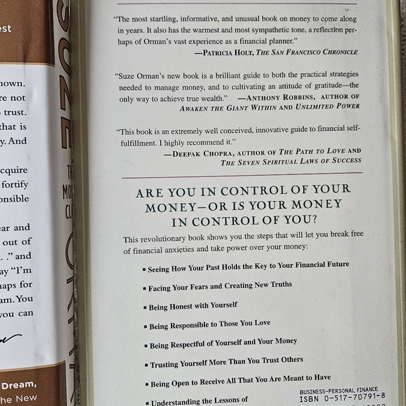 Suze Orman Finance Lot of 2 Finance Books The Money Class/The 9 Steps of Freedom - Picture 14 of 16